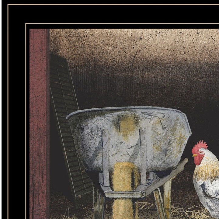 Chicken Feed 2 Black Framed Print Wall Art