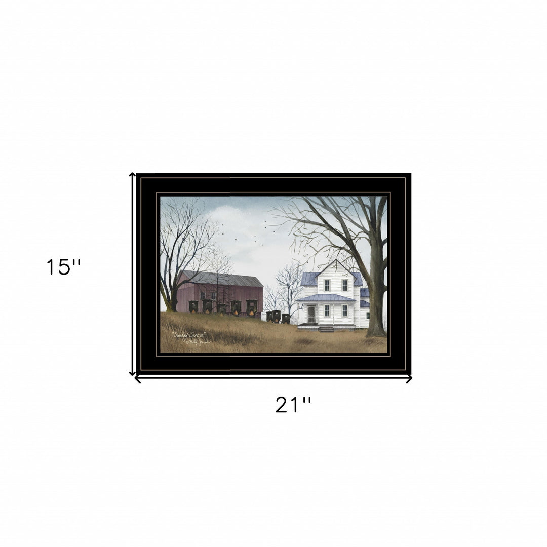 Sunday Service 2 Black Framed Print Wall Art