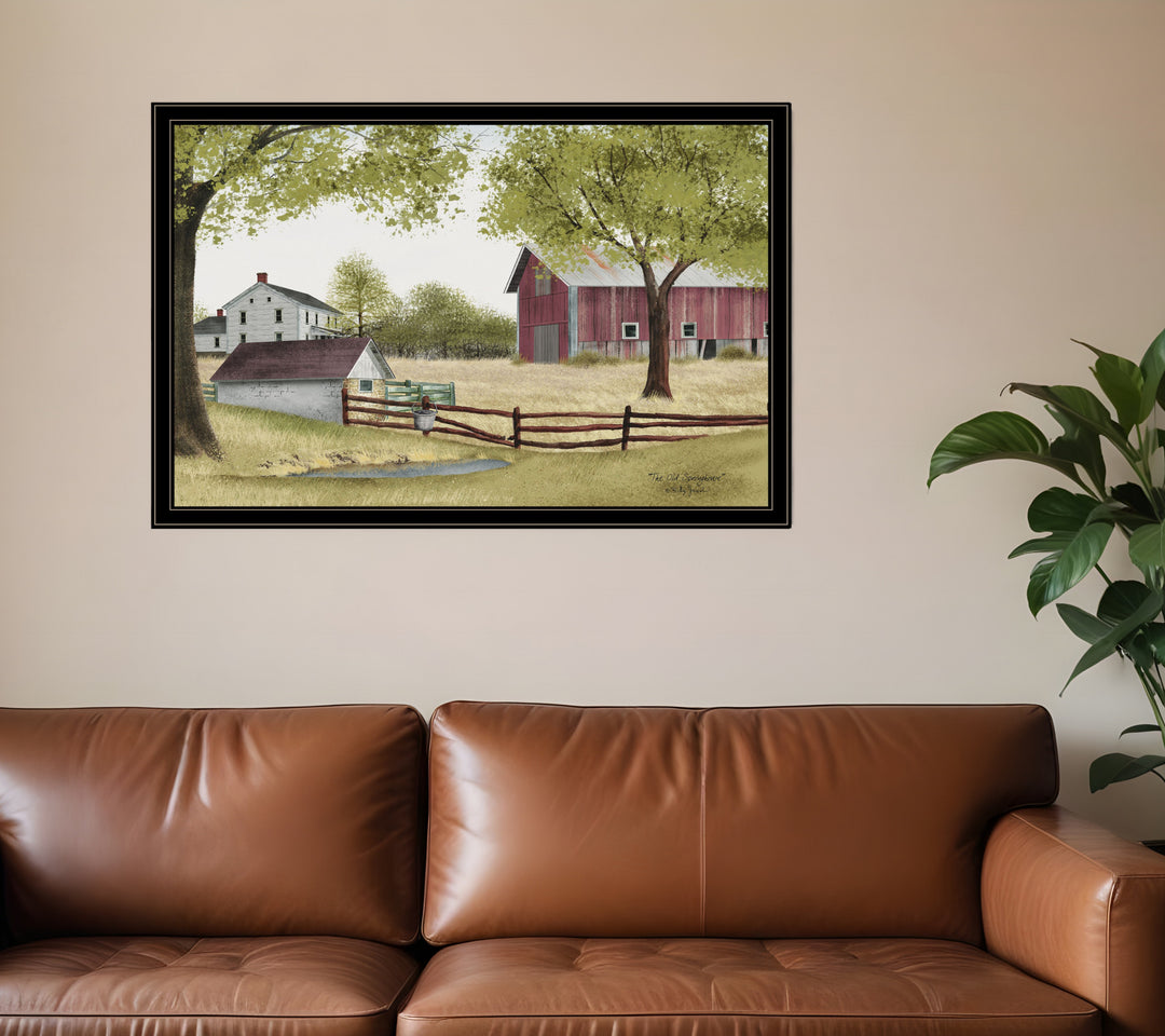 The Old Spring House 6 Black Framed Print Wall Art