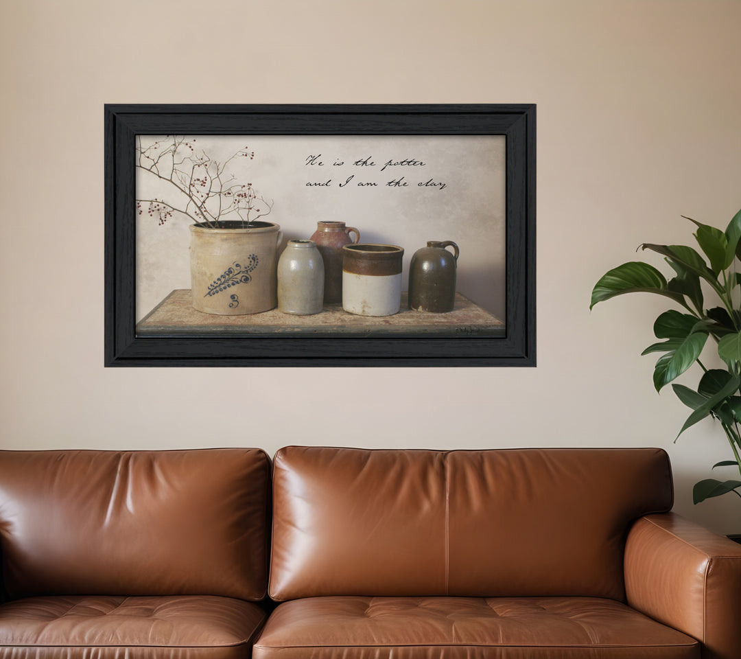 He is the Potter 4 Black Framed Print Wall Art