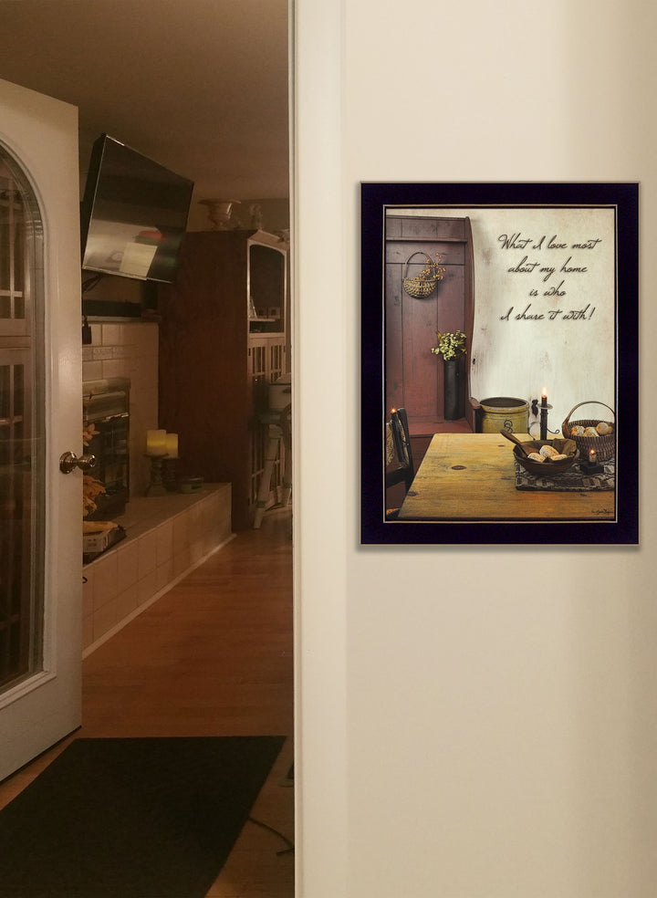 What I love Most 4 Black Framed Print Kitchen Wall Art