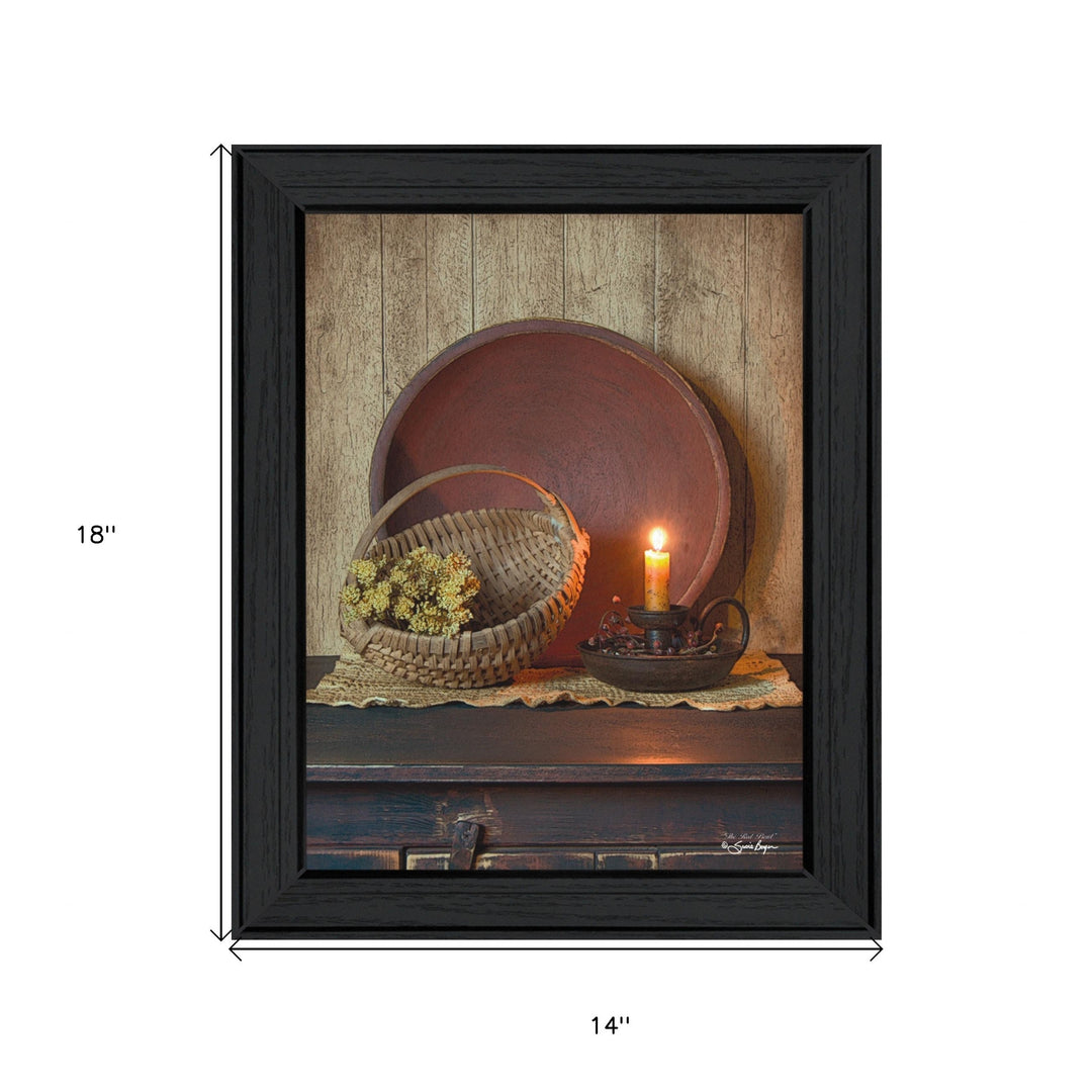 The Red Bowl 1 Black Framed Print Wall Art