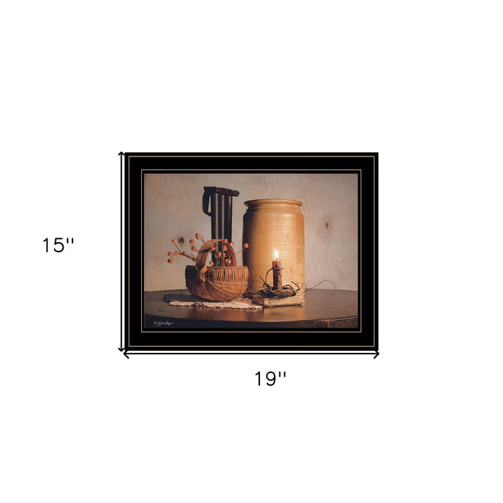 Bittersweet Basket 2 Black Framed Print Wall Art