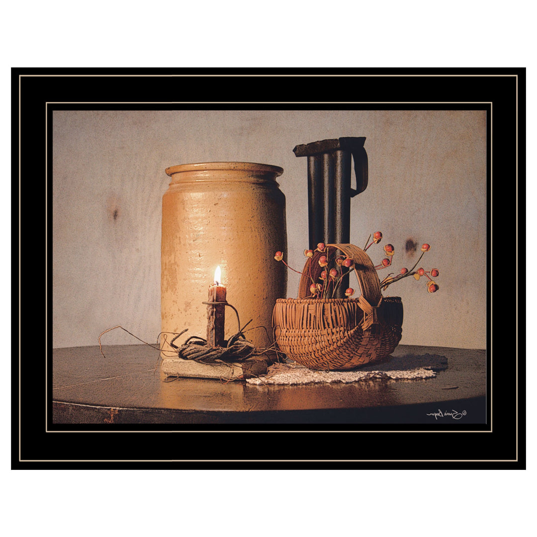 Bittersweet Basket 2 Black Framed Print Wall Art