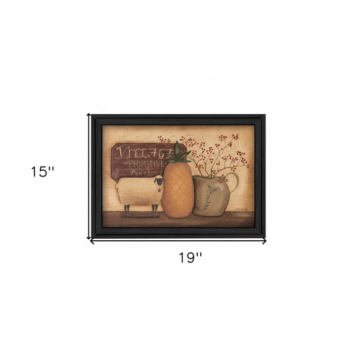 Country Necessities Black Framed Print Bathroom Wall Art