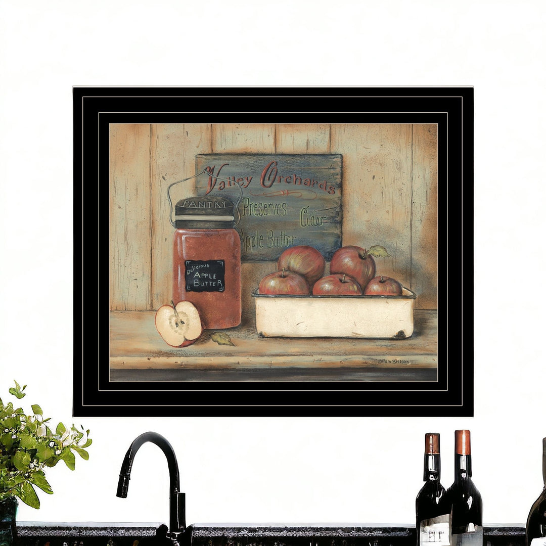 Apple Butter 2 Black Framed Print Kitchen Wall Art