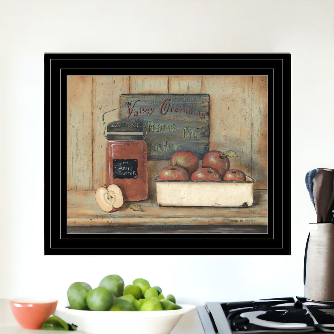 Apple Butter 2 Black Framed Print Kitchen Wall Art