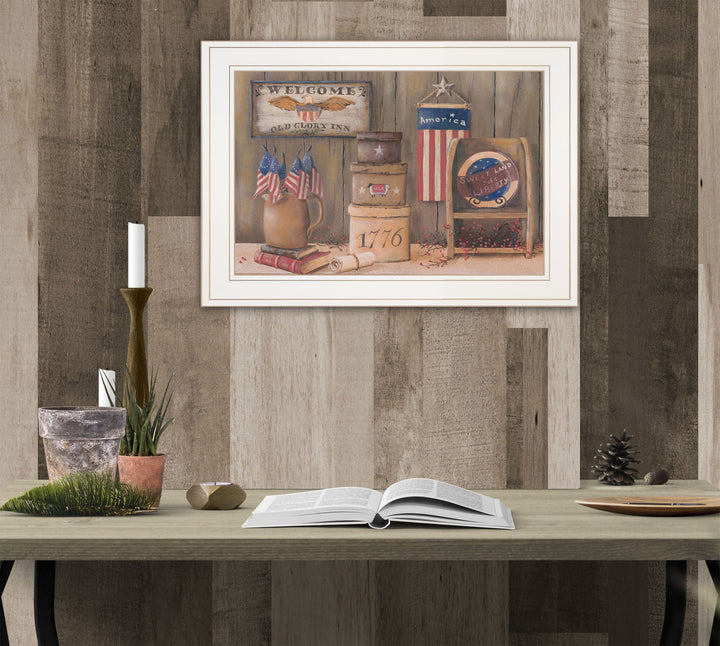 Sweet Land of Liberty 2 White Framed Print Wall Art