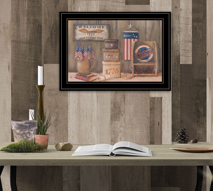 Sweet Land of Liberty 3 Black Framed Print Wall Art