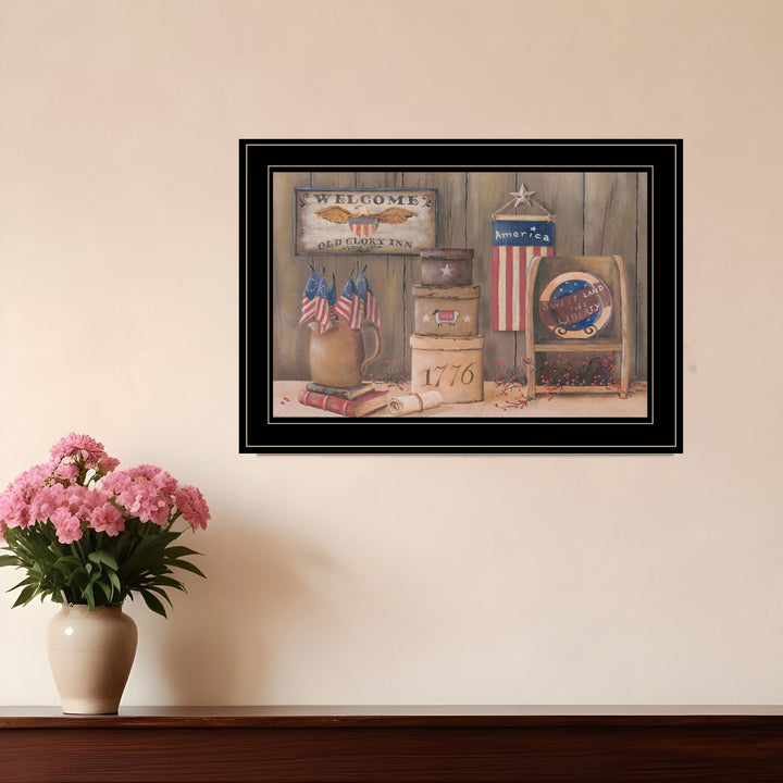 Sweet Land of Liberty 3 Black Framed Print Wall Art