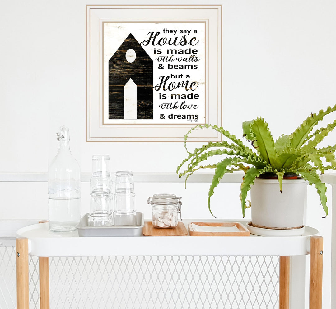 A Housee White Framed Print Wall Art