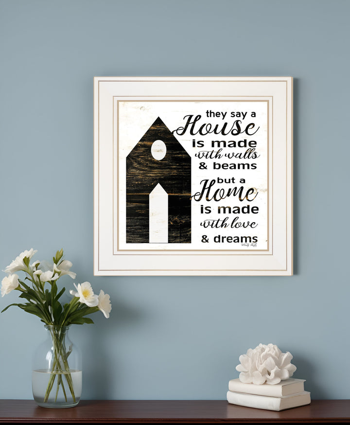 A Housee White Framed Print Wall Art