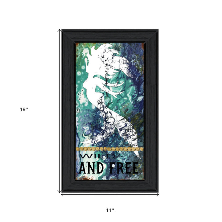 Wild and Free 2 Black Framed Print Wall Art