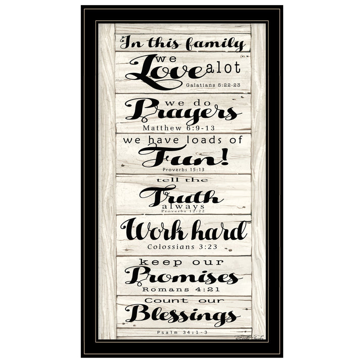 In this Family 2 Black Framed Print Wall Art