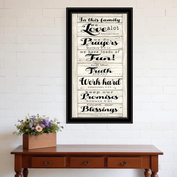 In this Family 2 Black Framed Print Wall Art