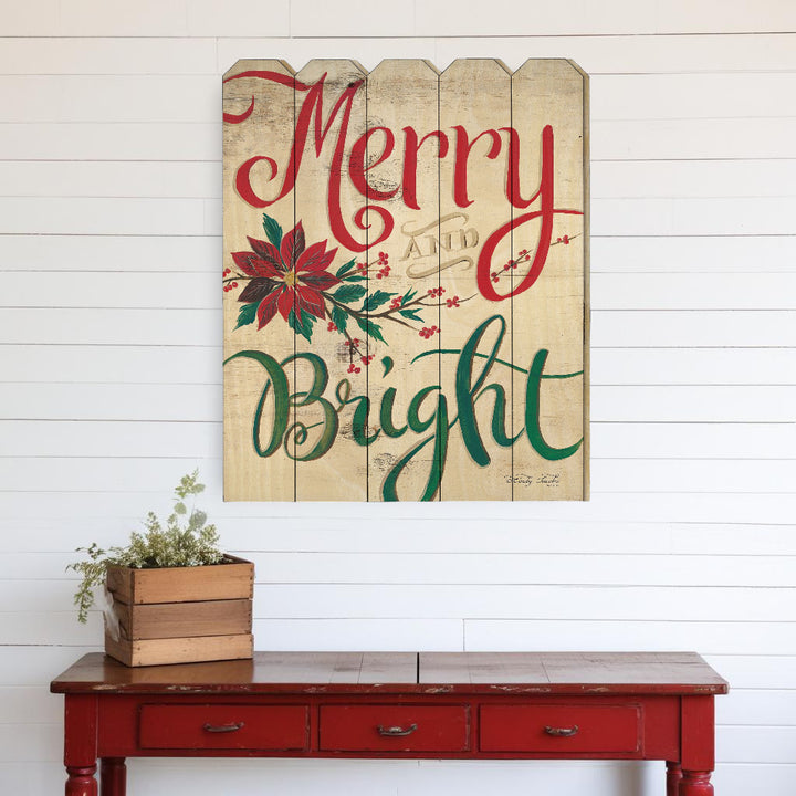 Merry and Bright Unframed Print Wall Art