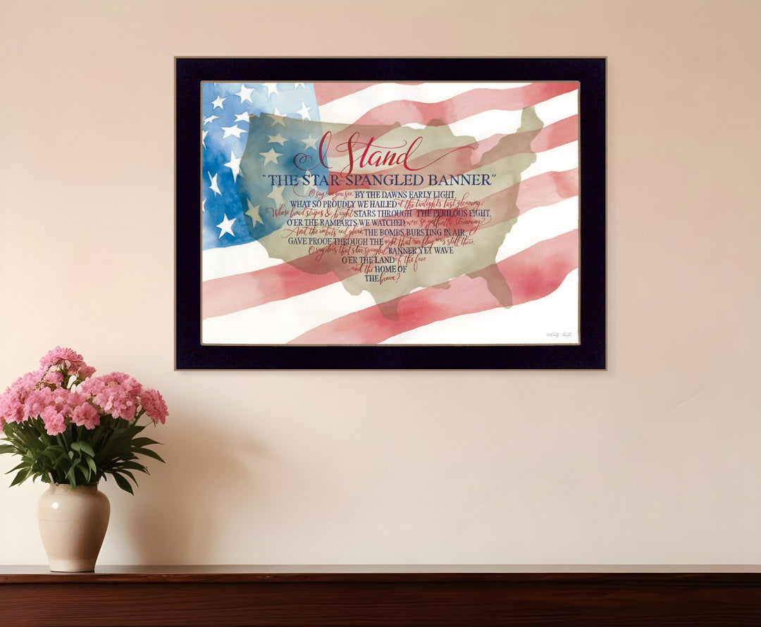 I Stand 1 Black Framed Print Wall Art