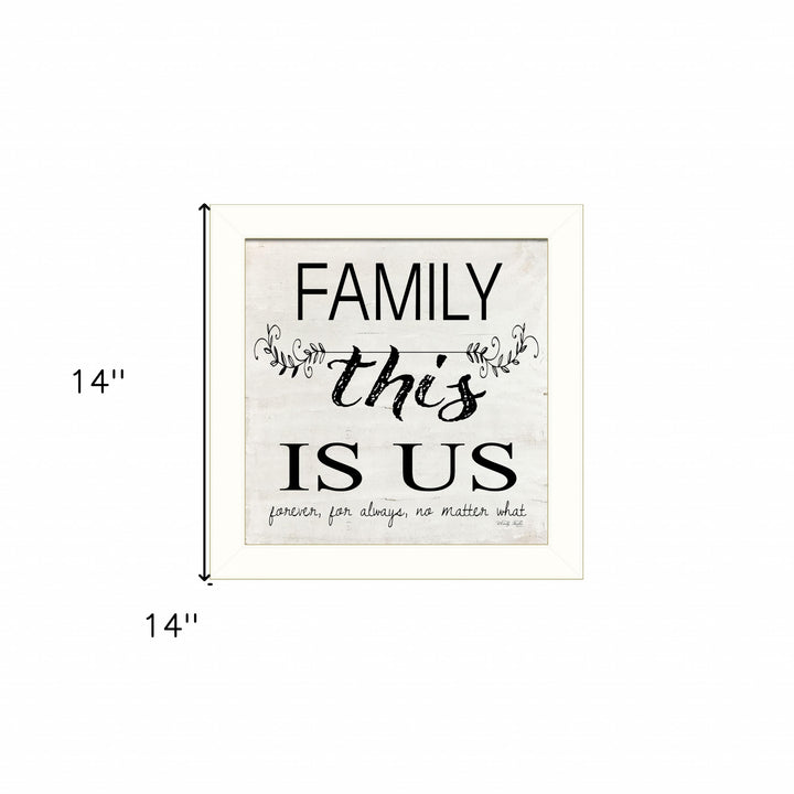 Family This is Us 2 White Framed Print Wall Art