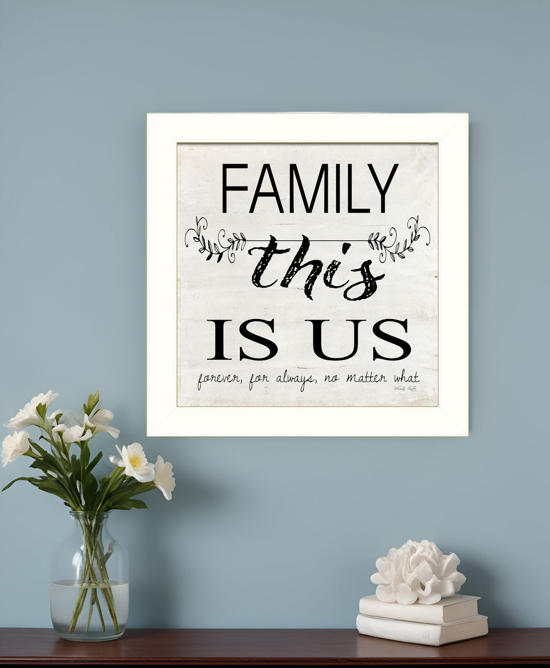 Family This is Us 2 White Framed Print Wall Art