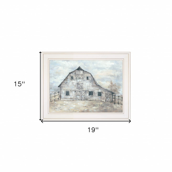 Rustic Beauty 1 White Framed Print Wall Art