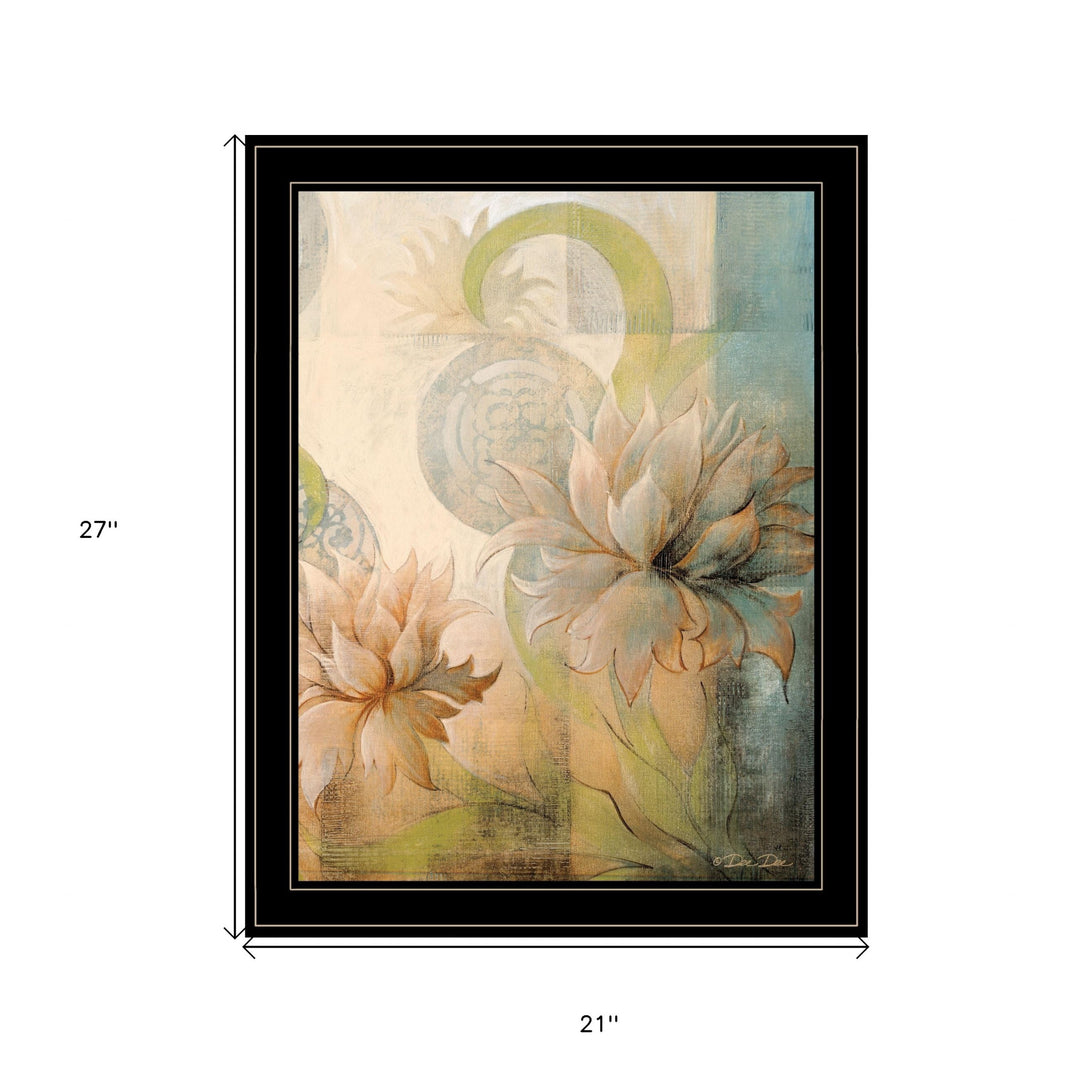 Meandering Flowers II 2 Black Framed Print Wall Art