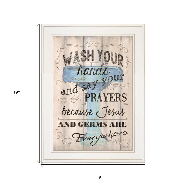 Bathroom Humor 1 White Framed Print Bathroom Wall Art