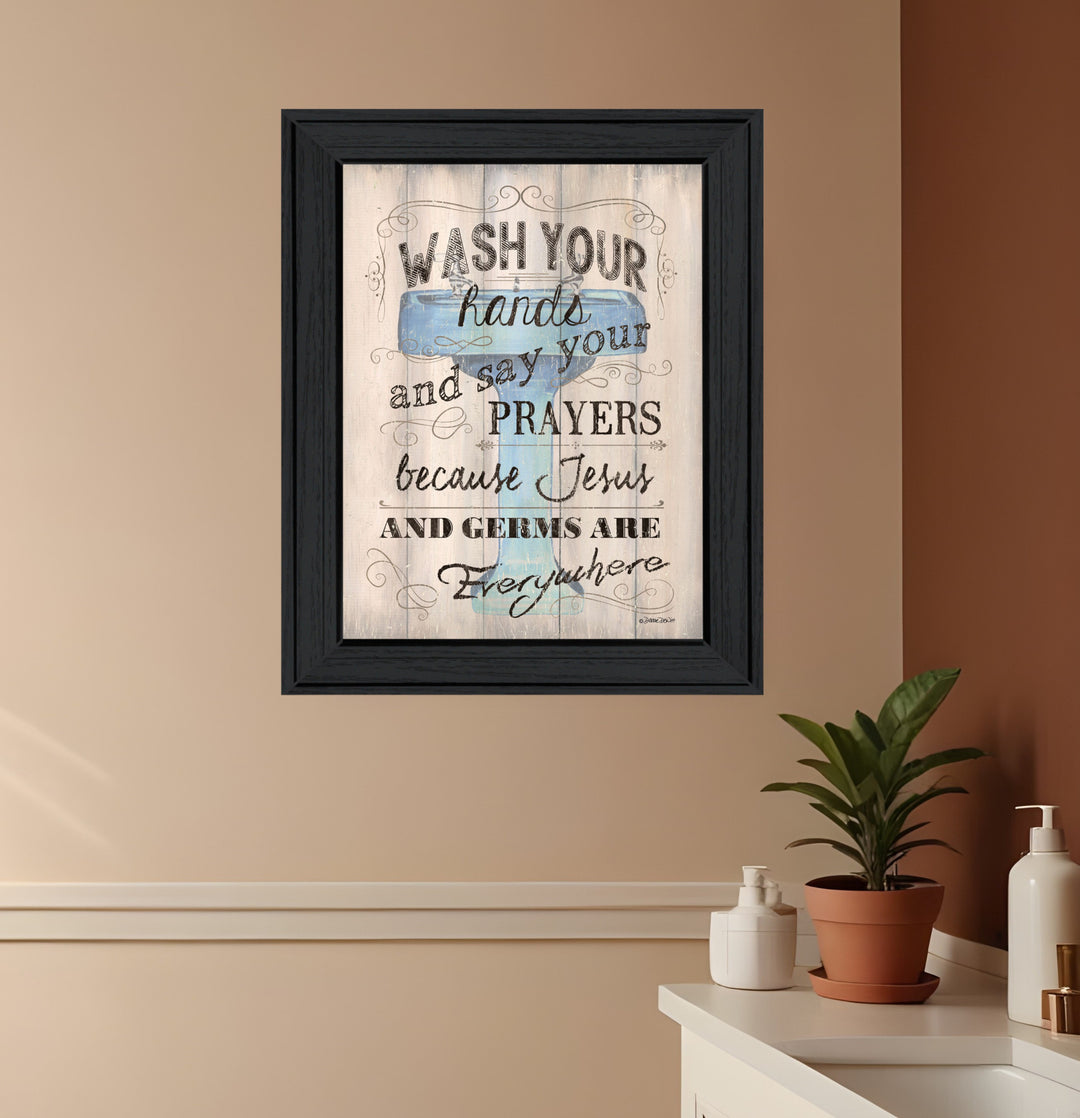 Bathroom Humor 2 Black Framed Print Bathroom Wall Art