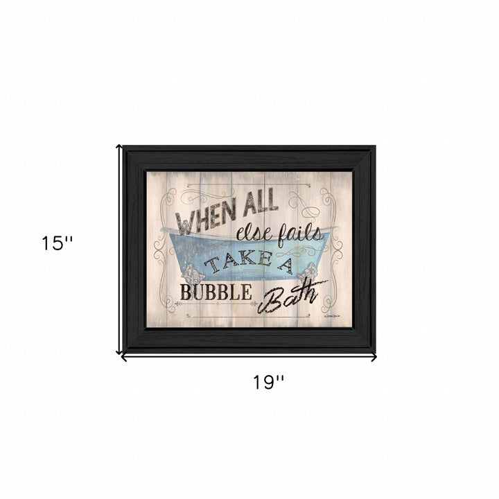 Bathroom Humor 4 Black Framed Print Bathroom Wall Art