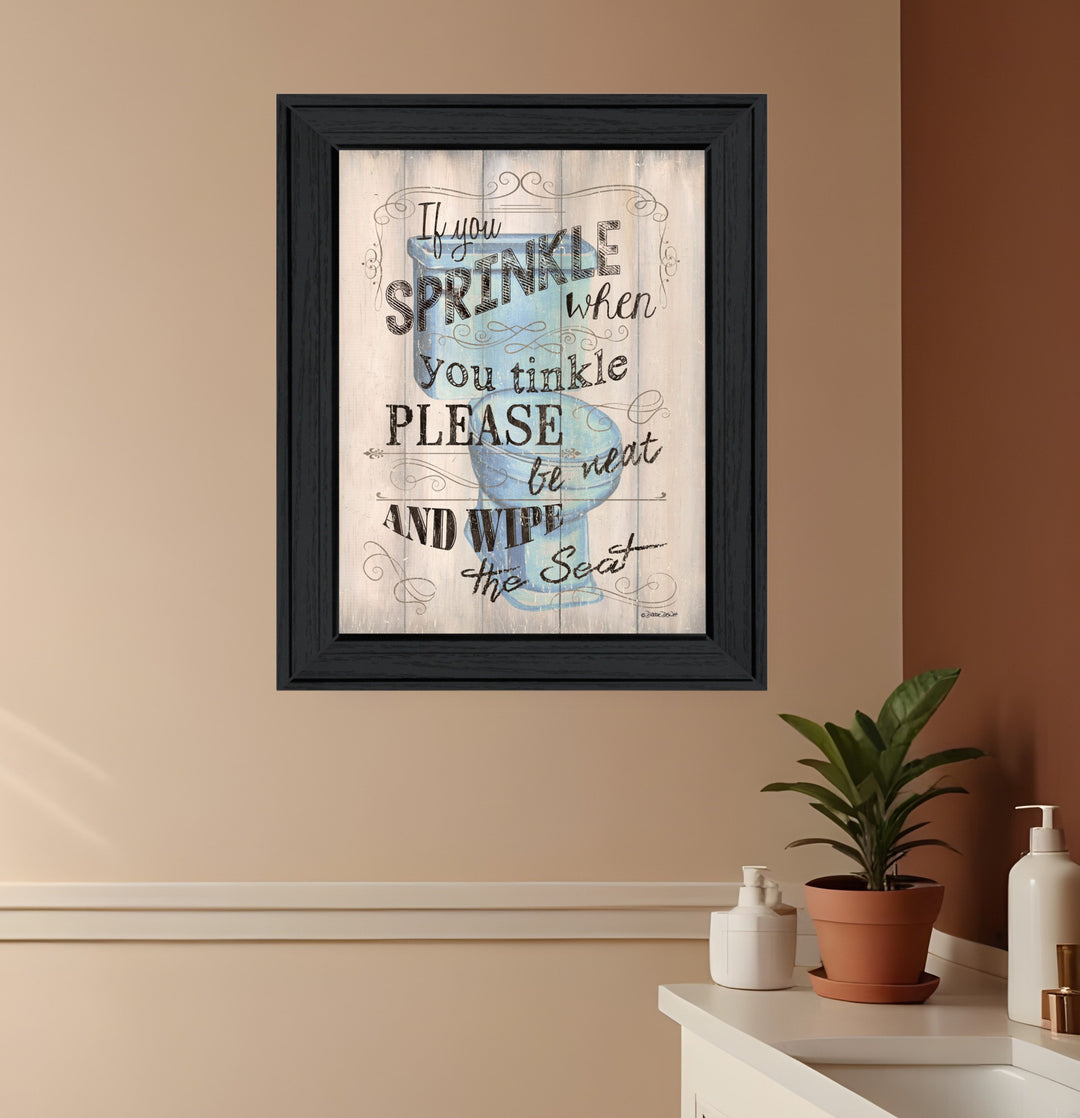 Bathroom Humor 6 Black Framed Print Bathroom Wall Art