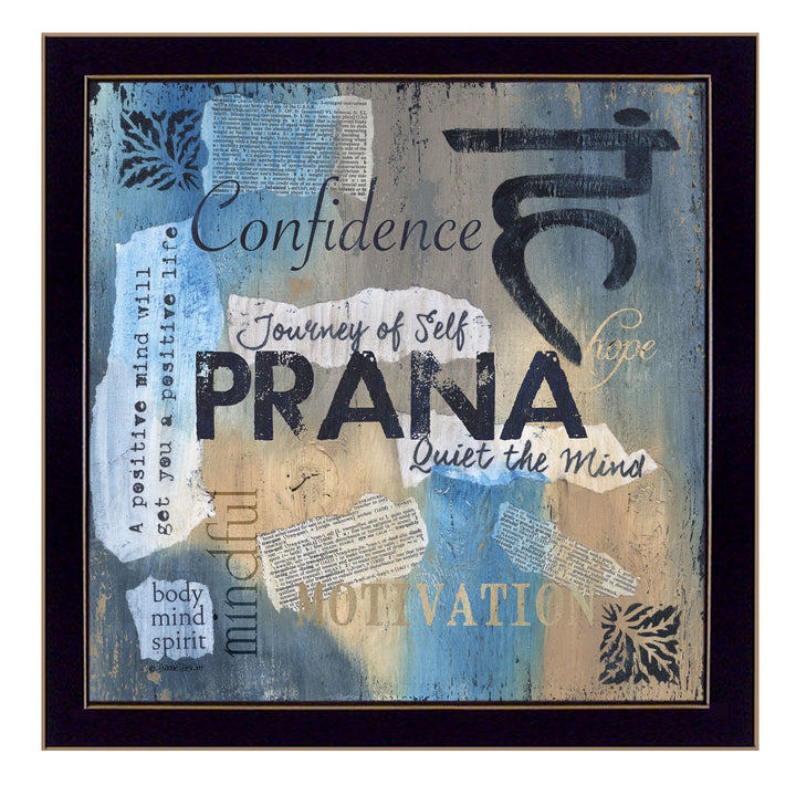 Yoga Series Prana Black Framed Print Wall Art