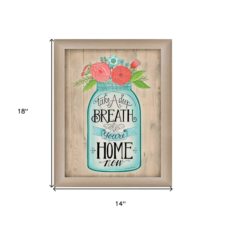 Youre Home Now Brown Framed Print Wall Art