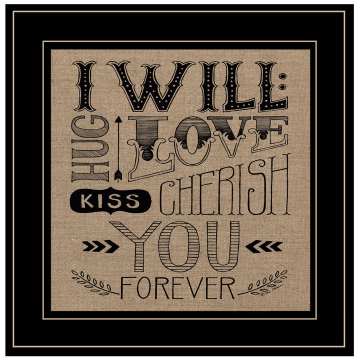 Forever 2 Black Framed Print Wall Art