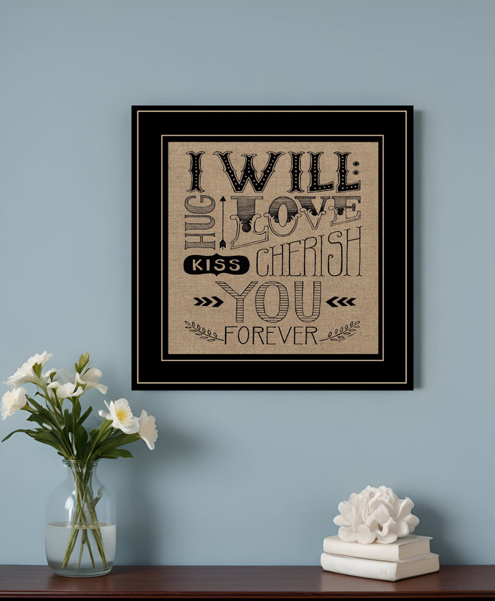 Forever 2 Black Framed Print Wall Art