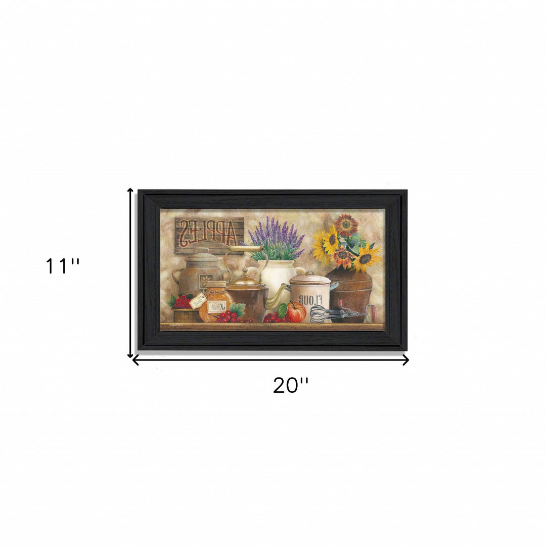 Antique Kitchen 3 Black Framed Print Kitchen Wall Art