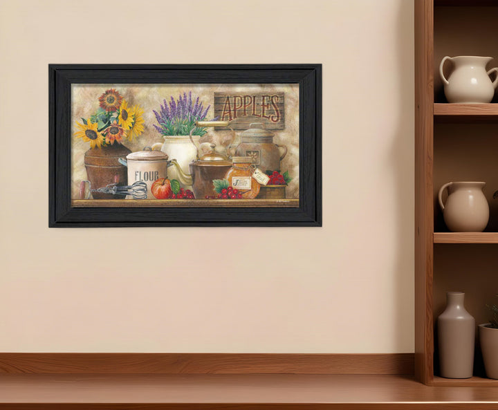 Antique Kitchen 3 Black Framed Print Kitchen Wall Art