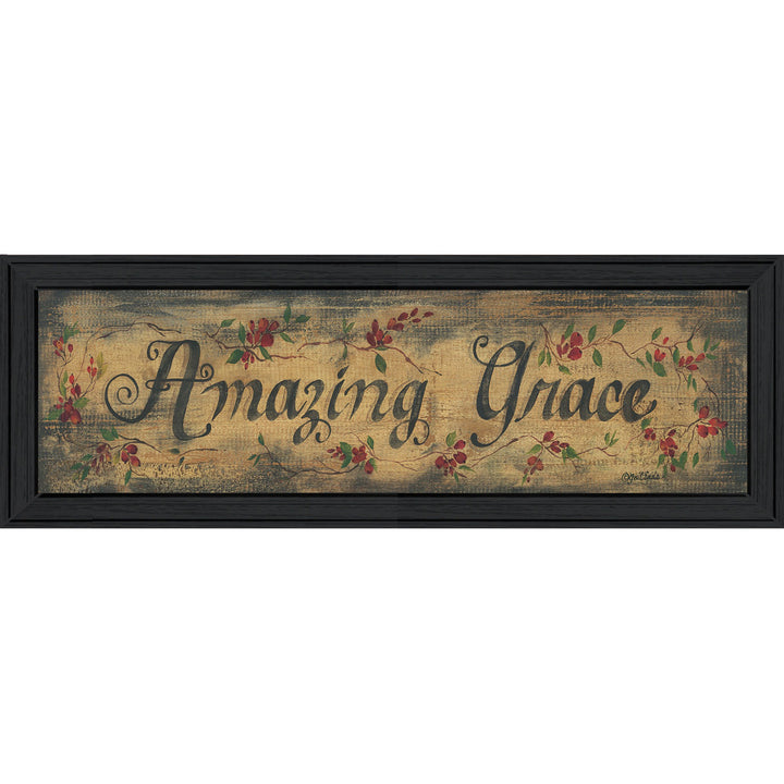 Amazing Grace 10 Black Framed Print Wall Art