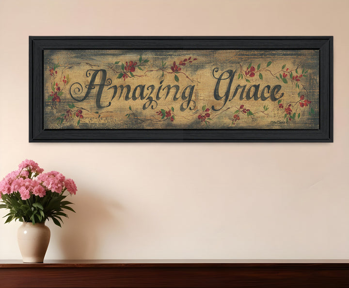 Amazing Grace 10 Black Framed Print Wall Art