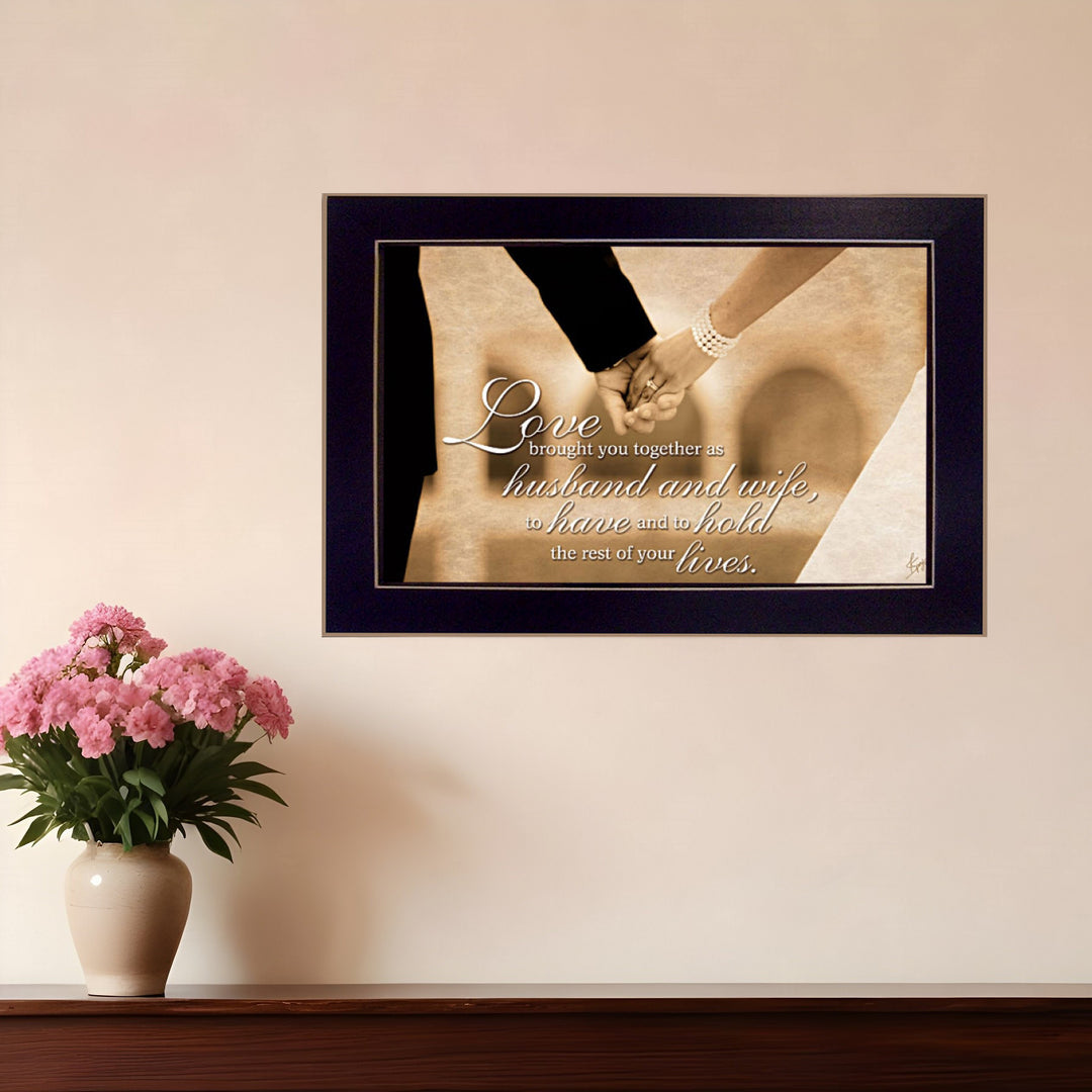 To Have and To Hold 3 Black Framed Print Wall Art