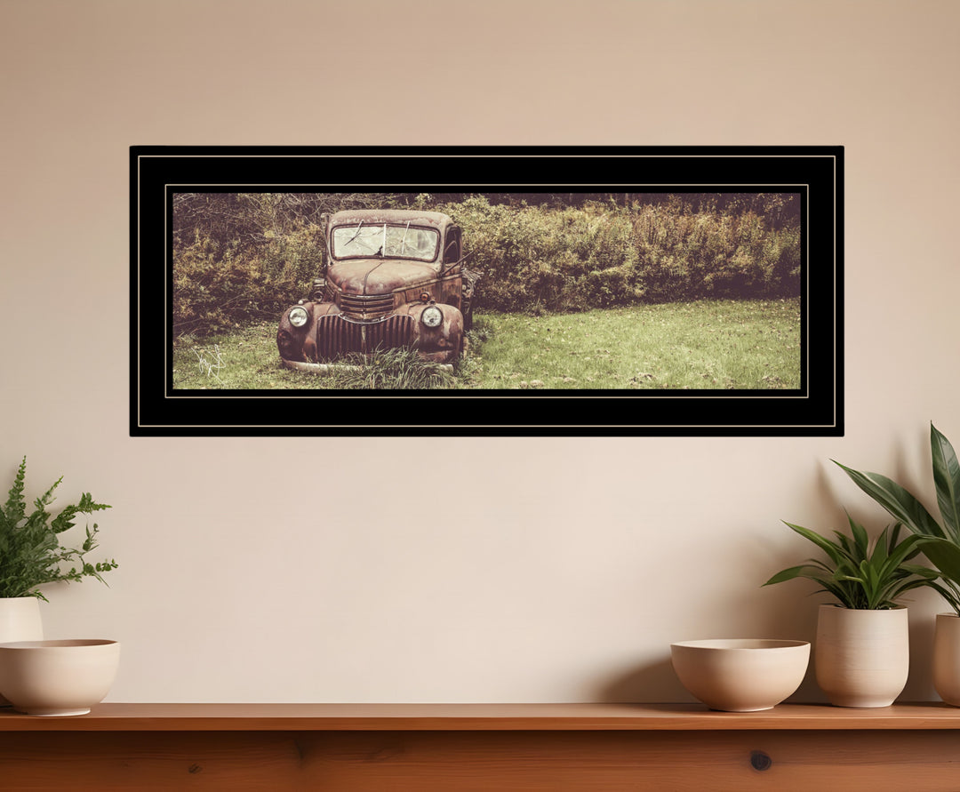 Rusty Clearing 2 Black Framed Print Wall Art