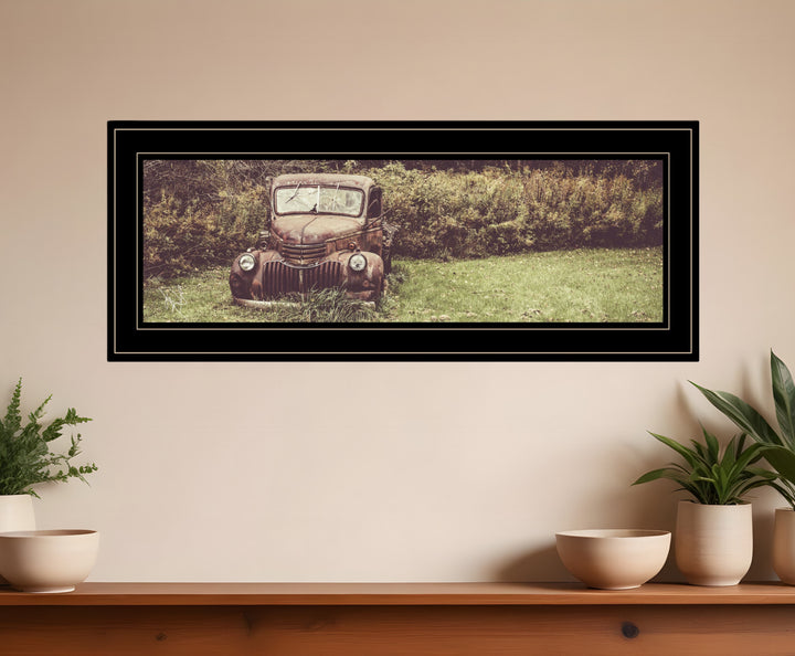 Rusty Clearing 2 Black Framed Print Wall Art