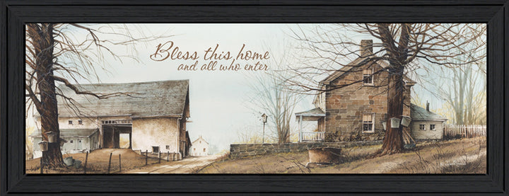 Bless This Home 1 Black Framed Print Wall Art