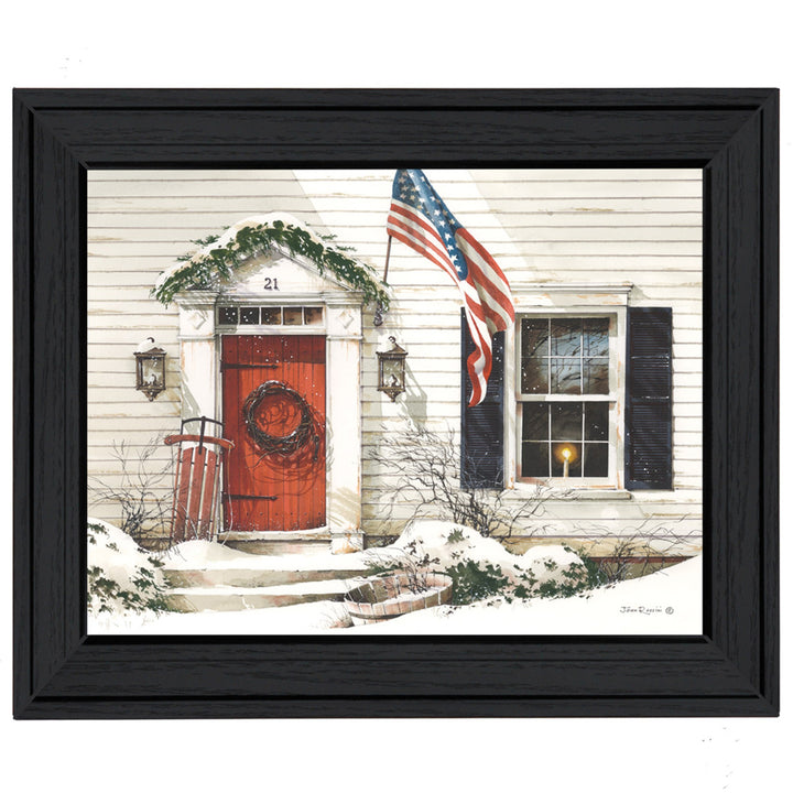 Main Street 2 Black Framed Print Wall Art