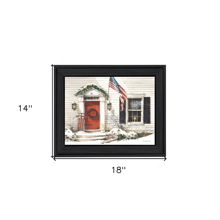 Main Street 2 Black Framed Print Wall Art