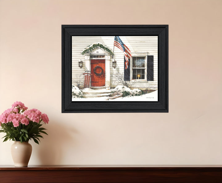 Main Street 2 Black Framed Print Wall Art