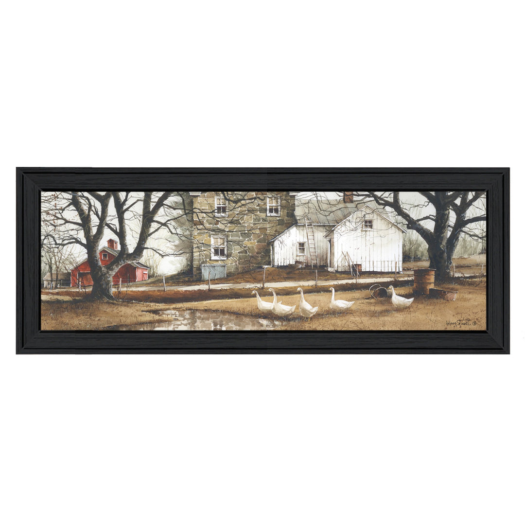 Puddle Jumpers 1 Black Framed Print Wall Art