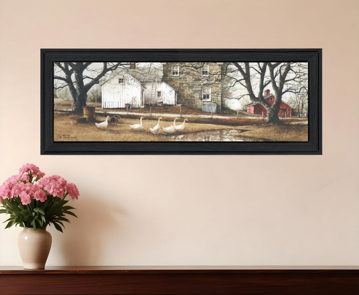 Puddle Jumpers 1 Black Framed Print Wall Art