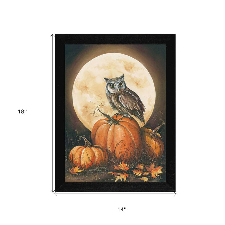 In the Pumpkin Patch Black Framed Print Wall Art