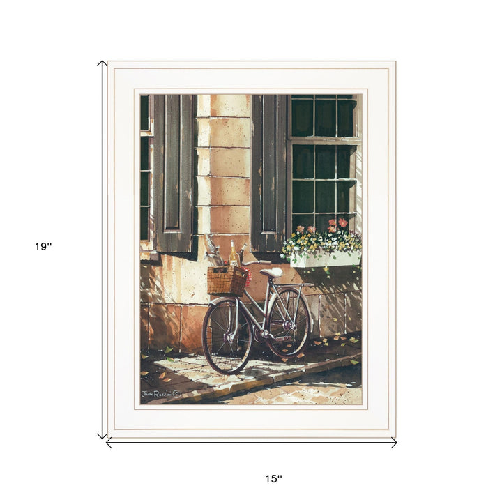 Picnic Getaway 1 White Framed Print Wall Art