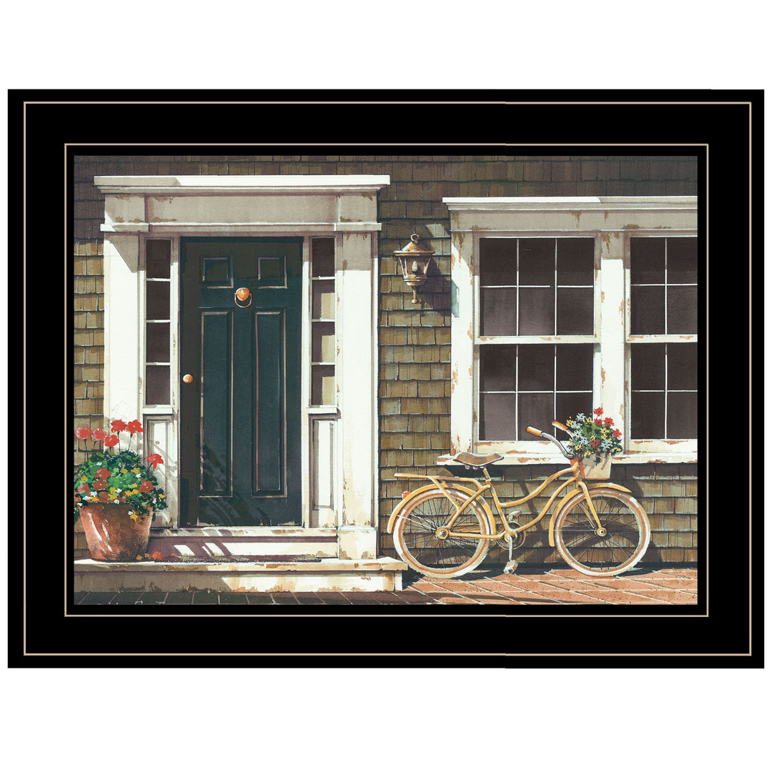 Parked Out Front 2 Black Framed Print Wall Art