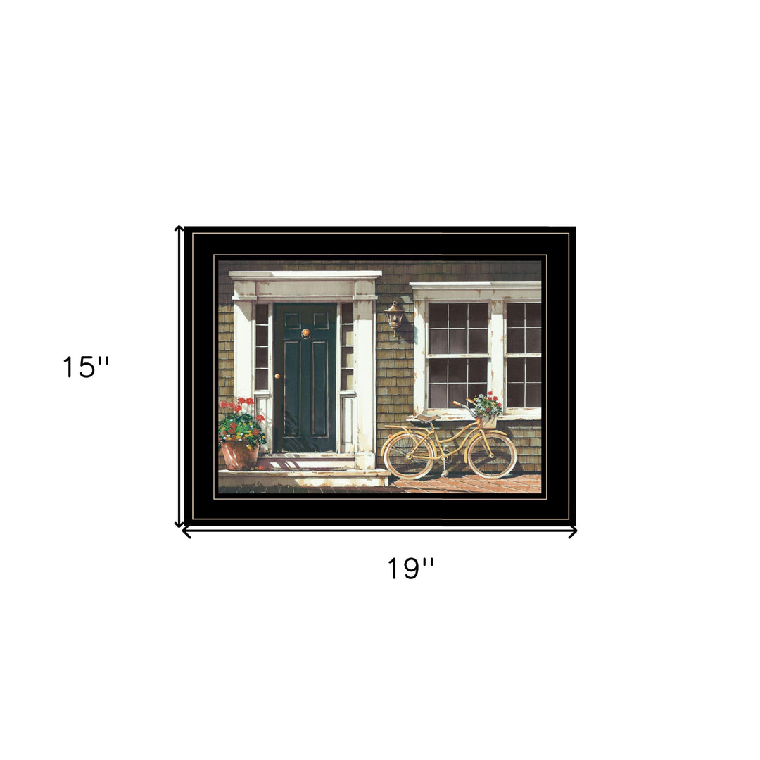 Parked Out Front 2 Black Framed Print Wall Art